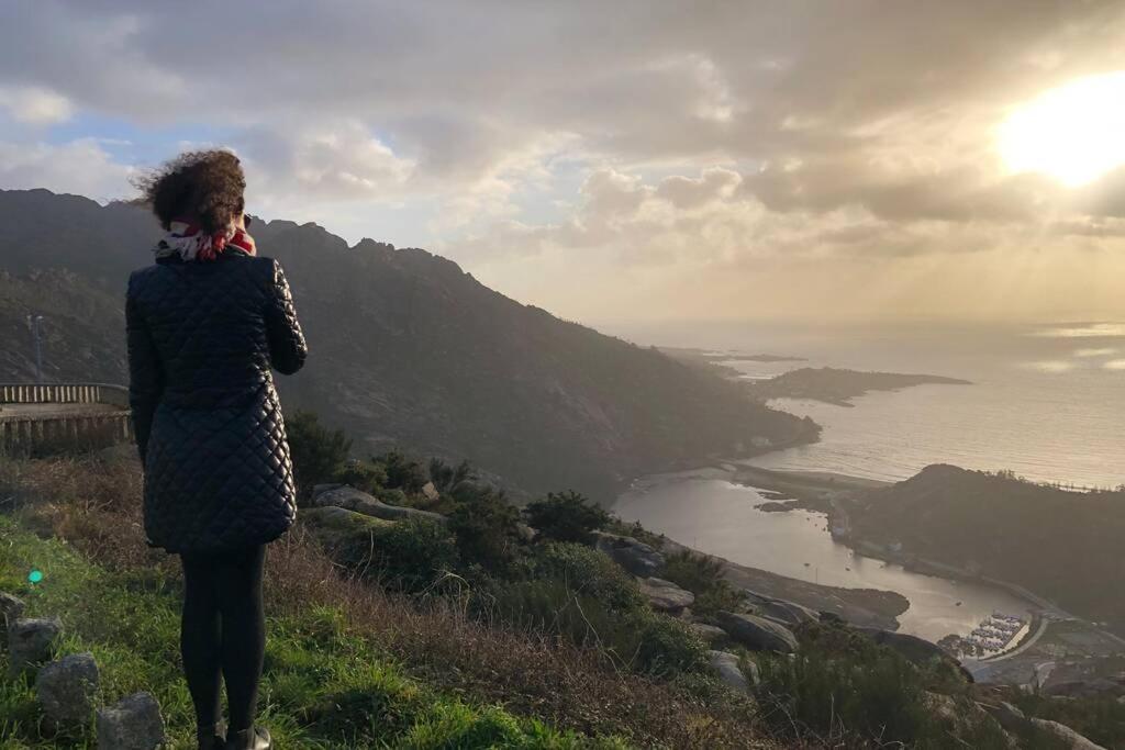 شقة Junto Camino De Santiago,1ª Linea De Playa فينيستيري المظهر الخارجي الصورة
